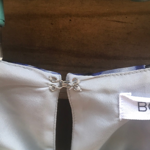 BCBGeneration Blue & Black Floral Fully Lined Mini - Picture 6 of 8